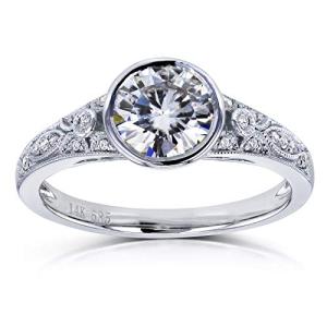 Kobelli Vintage 1 CTW Moissanite Engagement Ring
