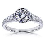 Kobelli Vintage 1 CTW Moissanite Engagement Ring