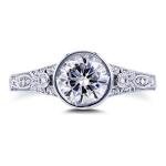 Kobelli Vintage 1 CTW Moissanite Engagement Ring