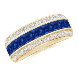 1.71 Ct Blue Sapphire Ring in 14K Gold