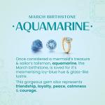 Aquamarine Round Ring in 14K White Gold