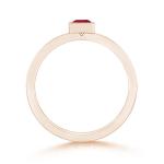 Ruby Promise Ring in 14K Rose Gold