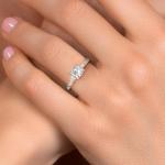 14K Yellow Gold Lab Grown Diamond Engagement Ring