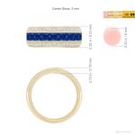 1.71 Ct Blue Sapphire Ring in 14K Gold