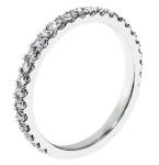 Diamond Encrusted Wedding Band in 14k White Gold
