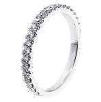 Diamond Encrusted Wedding Band in 14k White Gold