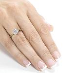 Classic 1 Carat Moissanite Engagement Ring in Gold