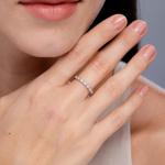 0.21 Ct Diamond Ring in 14K White Gold