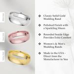 5mm Solid Gold Comfort Fit Wedding Band
