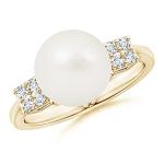 Freshwater Pearl Cluster Ring in 14K Yellow Gold