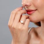 Freshwater Pearl Cluster Ring in 14K Yellow Gold