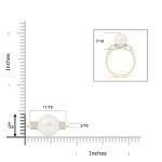 Freshwater Pearl Cluster Ring in 14K Yellow Gold