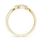 0.07 Ct Diamond Infinity Ring in Yellow Gold