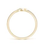 0.22 Ct Diamond Heart Ring in 14K Yellow Gold
