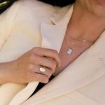 14K Yellow Gold 3 Carat Moissanite Engagement Ring
