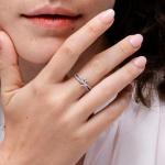 0.22 Ct Diamond Heart Ring in 14K Yellow Gold