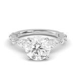 14K White Gold Lab Grown Diamond Engagement Ring