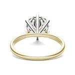 3.1 CT Lab-Created Moissanite Engagement Ring in Gold