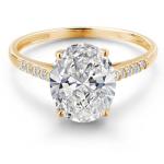 10K Yellow Gold Lab Grown Diamond Engagement Ring