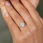 10K Yellow Gold Lab Grown Diamond Engagement Ring