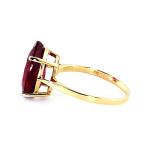 14k Gold Oval Ruby Ring - 7.5 ct Galaxy