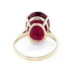 14k Gold Oval Ruby Ring - 7.5 ct Galaxy