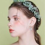 Moonstone Hoop Earrings S925 Sterling Silver Jewelry Gift