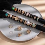 Mixcbe 30 Pcs Gold Crystal Stacks Ring Sets for Women Chunky Gemstone Knuckle Rings Boho Flower Statement Joint Finger Rings Pack for Jewelry Gift