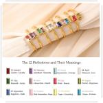 Honsny Gold Birthstone Rings for Women Non Tarnish 14K Gold Plated Adjustable Emerald Ring Cubic Zirconia Gemstone Promise Ring for Her Engagement Personalized Waterproof Jewelry Gifts for Birthday