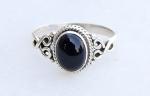 Black Onyx Sterling Silver Statement Ring for Women