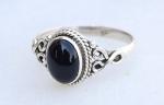 Black Onyx Sterling Silver Statement Ring for Women