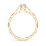 Yellow Gold Round Diamond Engagement Ring for Her