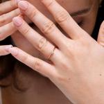 Yellow Gold Round Diamond Engagement Ring for Her