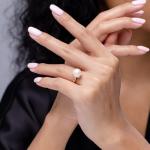 Freshwater Pearl Solitaire Ring in White Gold