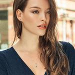 Gem Stone King 925 Silver and 10K Yellow Gold Oval 6X4MM Gemstone Birthstone and White Lab Grown Diamond Pendant and Earrings Jewelry Set For Women | With 18 Inch Chain