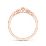 Natural Opal Ring in Rose Gold for Her