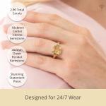 14k Gold Citrine and Peridot Women's Ring