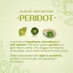 Natural Peridot Solitaire Ring in Yellow Gold