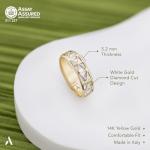 Amberta 14K Gold Filigree Statement Ring