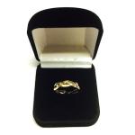 Tri-Color Gold Braided Ring, Size 7