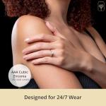 1.7 Carat Pear CZ Gold Engagement Ring for Women