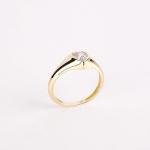 14k Gold Heart Ring with Natural Diamond