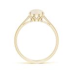 Natural Opal Solitaire Ring in Yellow Gold