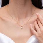 Angara Natural Opal Solitaire Pendant for Women | 0.42 ct Pear Shape Opal Solitaire Pendant Necklace in Sterling Silver | October Birthday, Anniversary, Gemstone Jewelry Gift | AAAA | 7x5mm