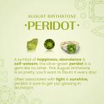 Angara Natural Peridot Solitaire Pendant for Women | 0.55 ct Round Peridot Solitaire Pendant Necklace in Sterling Silver | August Birthday, Anniversary, Gemstone Jewelry Gift | AAAA | 5mm