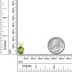 Gem Stone King 14K Yellow Gold Oval Gemstone Birthstone Necklace for Women | Oval 11X9MM | Gold Necklace Pendant for Women | With 18 Inch Chain | Fine Jewelry Gifts for Her Mom Women Wife