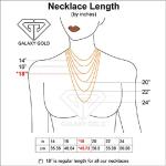 Galaxy Gold GG 14k 22" Solid White Gold Necklace with 4.65 Carat Natural Sapphire Pendant