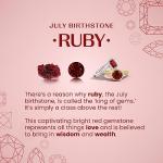 Angara Natural Ruby Solitaire Pendant for Women | 0.34 ct Round Ruby Diamond Solitaire Pendant Necklace in Sterling Silver | July Birthday, Anniversary, Gemstone Jewelry Gift | AA | 4mm