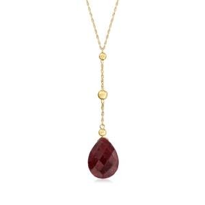 Ross-Simons Precious Gemstone Y-Necklace in 14kt Yellow Gold