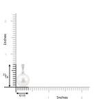 Angara Freshwater Pearl Solitaire Pendant for Women | 10mm Round Freshwater Cultured Pearl Diamond Solitaire Pendant Necklace in Sterling Silver | June Birthday, Gemstone Jewelry Gift | AA